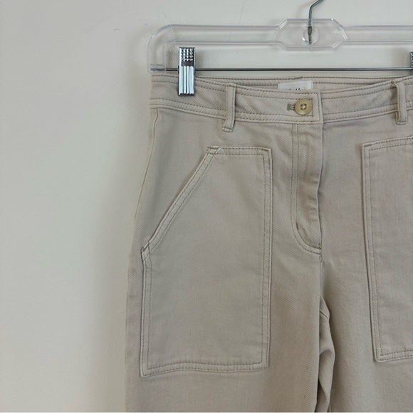 Wilfred Free Aritzia Beige Modern Utility Pant Denim Material Size 0 Women's - Picture 3 of 9